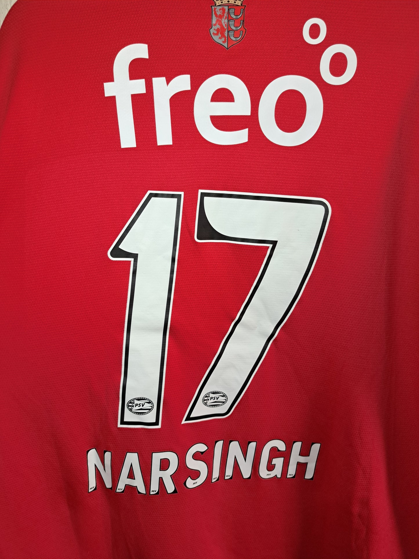PSV 2012-2013 home shirt #Narsingh (XL)