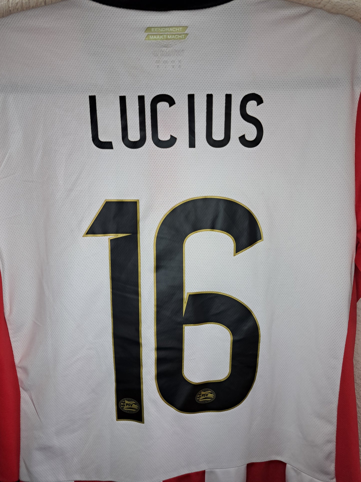 PSV 2015-2016 home shirt #Lucius (M)