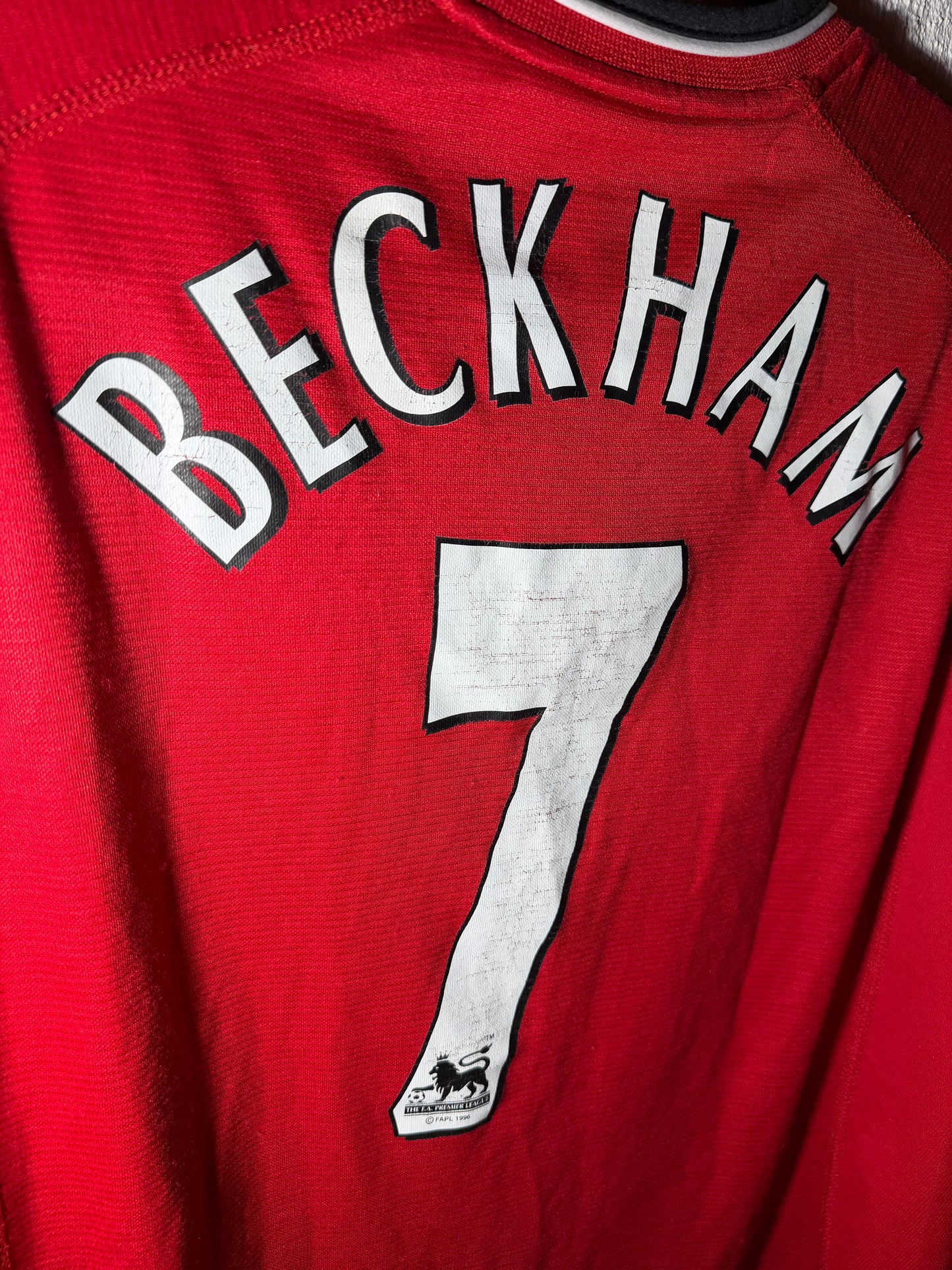 Manchester United 2000-2002 home shirt #Beckham (M)
