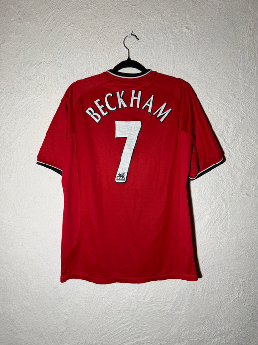 Manchester United 2000-2002 home shirt #Beckham (M)