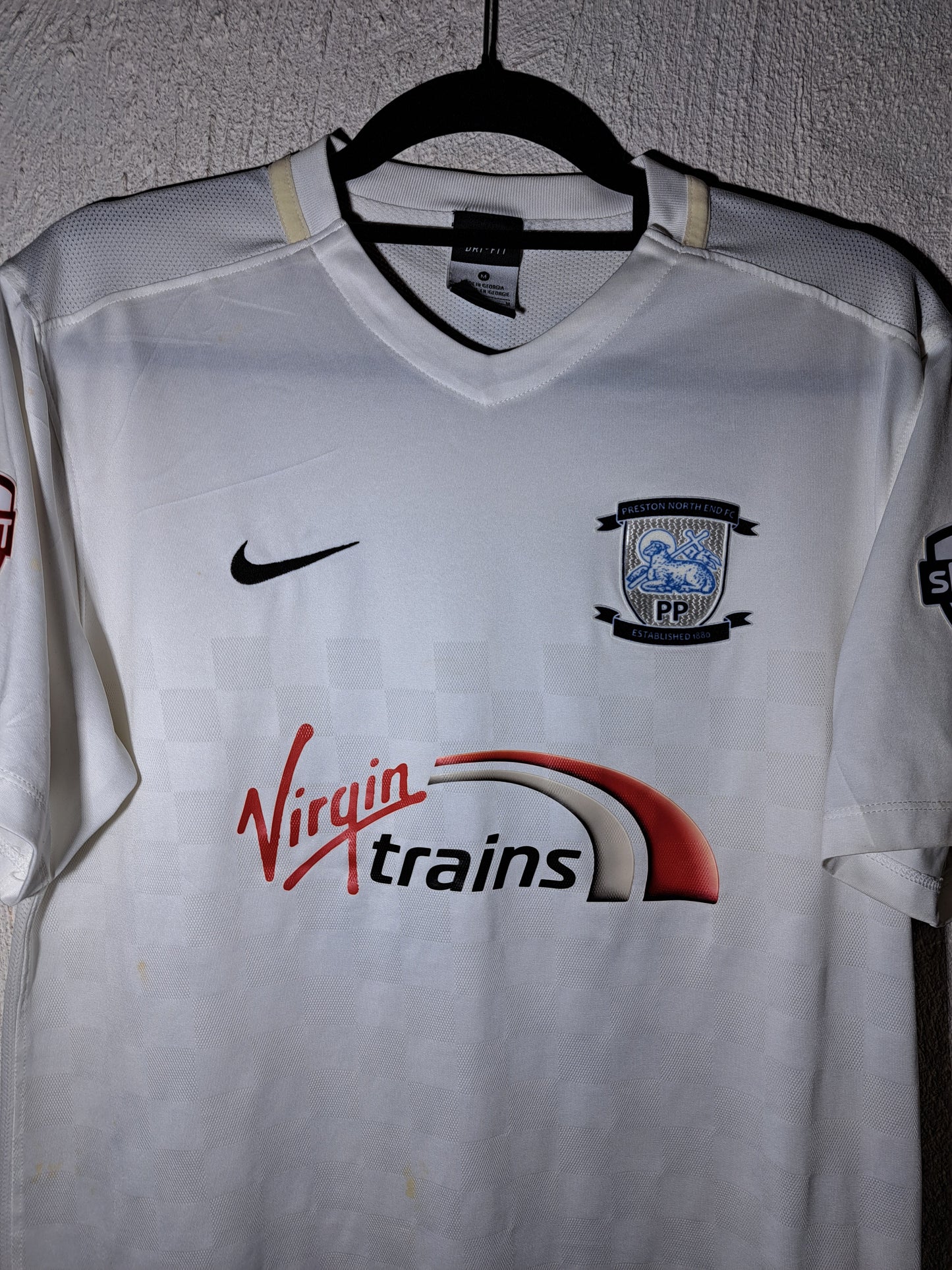Preston North End 2015-2016 home shirt (M) #Pearson - matchworn - signed