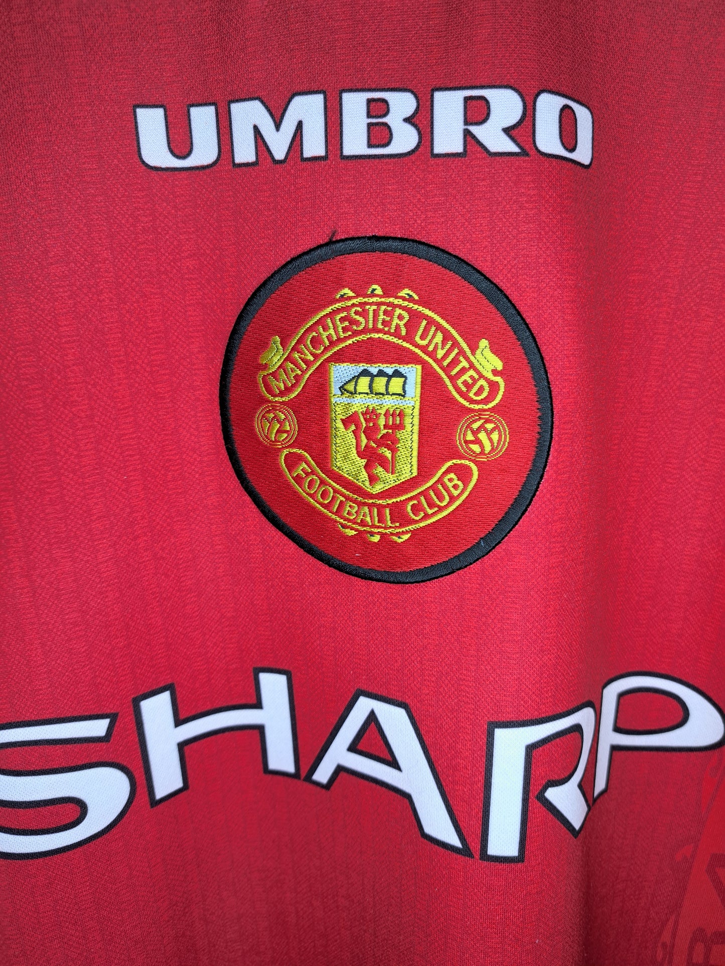 Manchester united 1996-1997 home shirt (L)