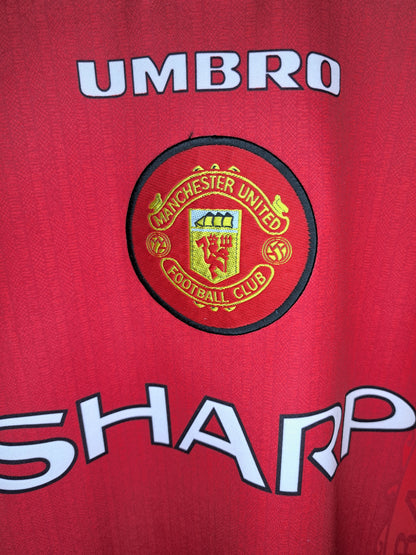 Manchester united 1996-1997 home shirt (L)