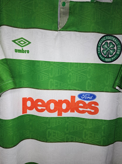 Celtic 1991-1992 home shirt (L)