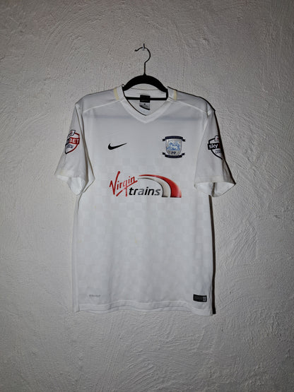 Preston North End 2015-2016 home shirt (M) #Pearson - matchworn - signed