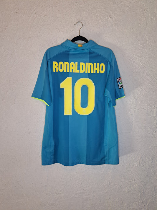 FC Barcelona 2007-2008 away shirt #Ronaldinho (L)