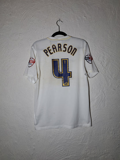 Preston North End 2015-2016 home shirt (M) #Pearson - matchworn - signed