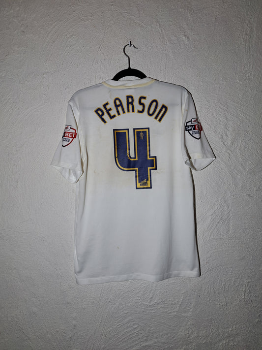 Preston North End 2015-2016 home shirt (M) #Pearson - matchworn - signed