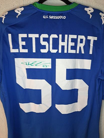 Sassuolo 2017-2018 third kit signed & matchworn #Letschert (XL)